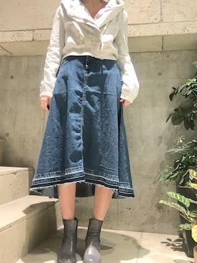 「ROQUEのアイテム」を使った、ayanoさん（レディース・171cm）の冬コーディネート