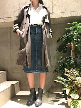 「Yasutoshi Ezumi（ヤストシエズミ）のアイテム」を使った、ayanoさん（レディース・171cm）の冬コーディネート
