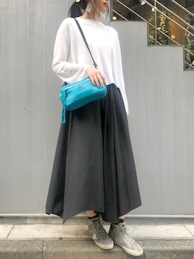 「IRO（イロ）のアイテム」を使った、ayanoさん（レディース・171cm）の春コーディネート