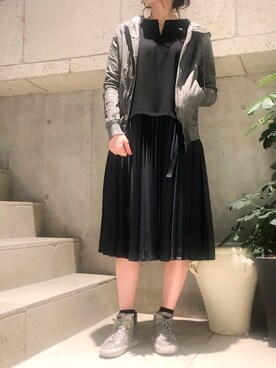 「Yasutoshi Ezumi（ヤストシエズミ）のアイテム（ワンピース/ドレス）」を使った、ayanoさん（レディース・171cm）の春コーディネート