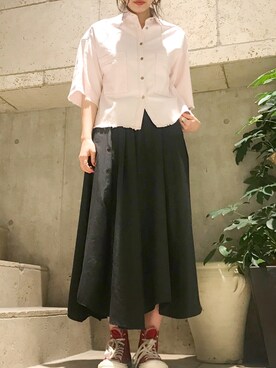 「IRO（イロ）のアイテム」を使った、ayanoさん（レディース・171cm）の春コーディネート