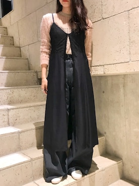 「Yasutoshi Ezumi（ヤストシエズミ）のアイテム（ワンピース/ドレス）」を使った、ayanoさん（レディース・171cm）の夏コーディネート