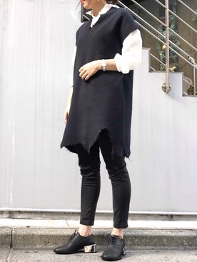 「Yasutoshi Ezumi（ヤストシエズミ）のアイテム」を使った、ayanoさん（レディース・171cm）の夏コーディネート