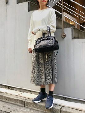 「ROQUEのアイテム」を使った、ayanoさん（レディース・171cm）の秋コーディネート