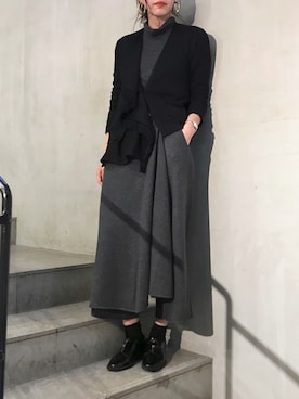 「Yasutoshi Ezumi（ヤストシエズミ）のアイテム」を使った、ayanoさん（レディース・171cm）の秋コーディネート