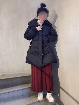 「MM6 Maison Margiela（ｴﾑｴﾑｼｯｸｽ ﾒｿﾞﾝ ﾏﾙｼﾞｪﾗ）のアイテム（ダウンジャケット/コート）」を使った、ayanoさん（レディース・171cm）の冬コーディネート