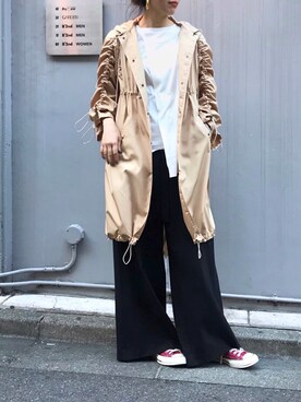 「Yasutoshi Ezumi（ヤストシエズミ）のアイテム（ブルゾン）」を使った、ayanoさん（レディース・171cm）の冬コーディネート