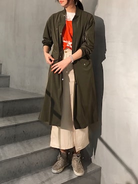「B'2nd（ビーセカンド）のアイテム（ジャケット/アウター）」を使った、ayanoさん（レディース・171cm）の春コーディネート