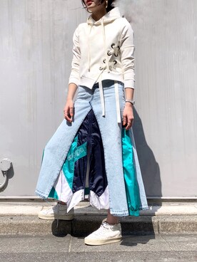 「Yasutoshi Ezumi（ヤストシエズミ）のアイテム」を使った、ayanoさん（レディース・171cm）の春コーディネート