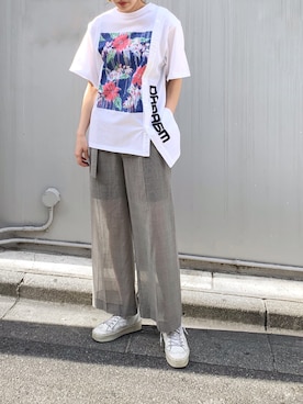 「CHRISTIAN DADA（クリスチャンダダ）のアイテム」を使った、ayanoさん（レディース・171cm）の春コーディネート
