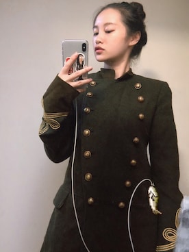 「Ralph Lauren」｜「アイテム（ミリタリージャケット）」を使った、一晃rさん（レディース・157cm）の夏コーディネート