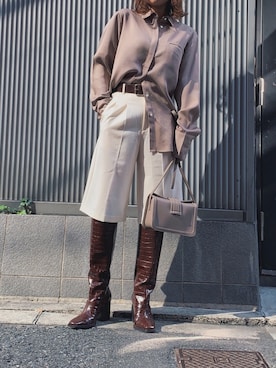 Hikariさん（レディース・161cm）の冬コーディネート