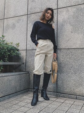 「シェルター(SHEL'TTER)」｜Hikariさん（レディース・161cm）の冬コーディネート