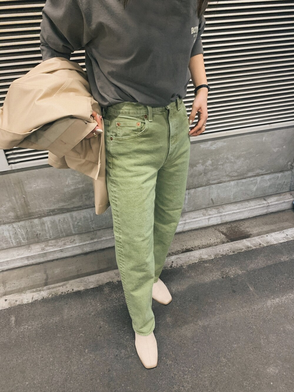 MOUSSY（マウジー）の「BOTTOM'S UP LS Tシャツ（Tシャツ/カットソー