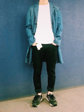 「3×1（スリーバイワン）のアイテム」を使った、yuiwear14さん（メンズ・167cm）の春コーディネート