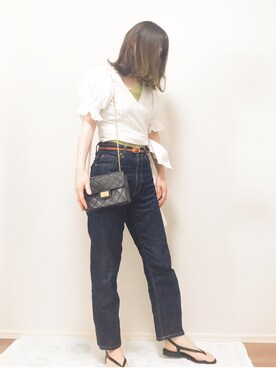 河越由衣さん（レディース・161cm）の夏コーディネート