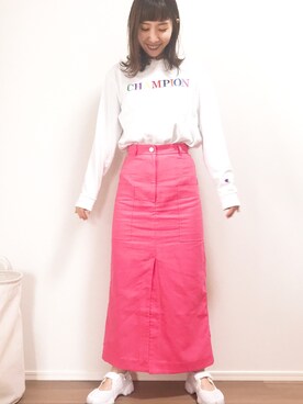 河越由衣さん(レディース・161cm)の夏コーディネート