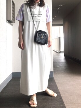 「beautifulpeople」｜河越由衣さん（レディース・162cm）の夏コーディネート