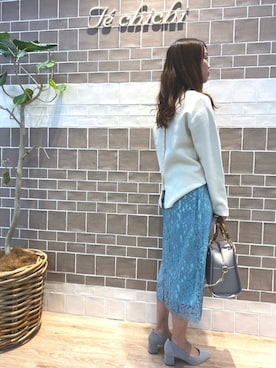 「アイテム（パンプス、グレー系）」を使った、eriさん（レディース・154cm）の冬コーディネート