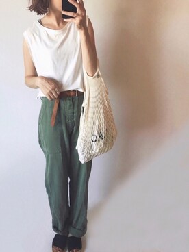 sanさん（レディース・159cm）の夏コーディネート