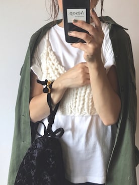 「Another Edition」｜「アイテム（キャミソール）」を使った、sanさん（レディース・159cm）の秋コーディネート