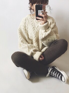 sanさん（レディース・159cm）の冬コーディネート