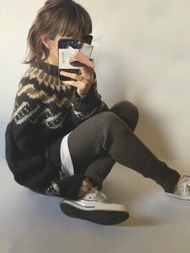 sanさん（レディース・159cm）の秋コーディネート