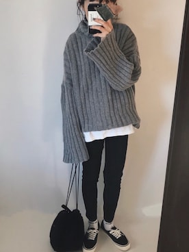 sanさん（レディース・159cm）の冬コーディネート