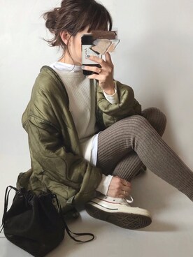 sanさん（レディース・159cm）の冬コーディネート