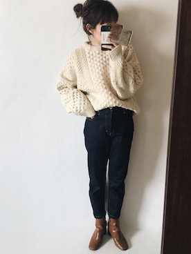 sanさん（レディース・159cm）の冬コーディネート