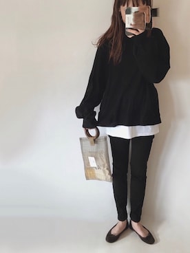 「DHOLIC（ディーホリック）のアイテム」を使った、sanさん（レディース・159cm）の冬コーディネート