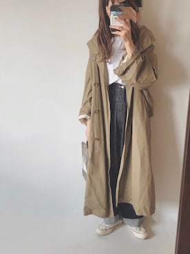 「JOURNAL STANDARD LUXE（ジャーナルスタンダード　ラックス）のアイテム（ノーカラージャケット）」を使った、sanさん（レディース・159cm）の春コーディネート