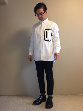 「KATHARINE HAMNETT LONDON （キャサリンハムネットロンドン）のアイテム（その他シューズ）」を使った、🇧🇷TIAGO🇯🇵さん（メンズ・165cm）の春コーディネート