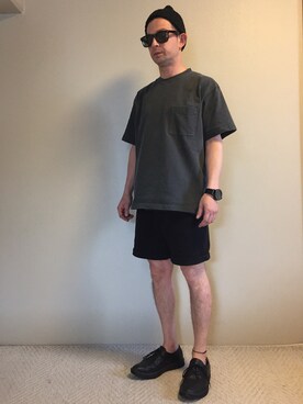 「ニットキャップ」｜「アイテム（その他シューズ）」を使った、🇧🇷TIAGO🇯🇵さん（メンズ・165cm）の春コーディネート