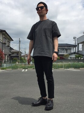 「ニットキャップ」｜「アイテム（その他シューズ）」を使った、🇧🇷TIAGO🇯🇵さん（メンズ・165cm）の春コーディネート