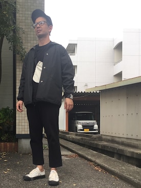「アイテム（ブルゾン）」を使った、🇧🇷TIAGO🇯🇵さん（メンズ・165cm・30代）の秋コーディネート