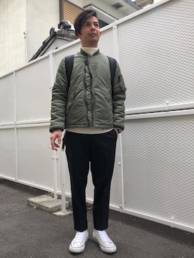 「afecta（アフェクタ）のアイテム」を使った、🇧🇷TIAGO🇯🇵さん（メンズ・165cm）の秋コーディネート