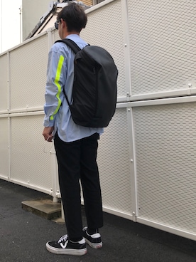 「アイテム（スラックス）」を使った、🇧🇷TIAGO🇯🇵さん（メンズ・165cm・30代）の春コーディネート