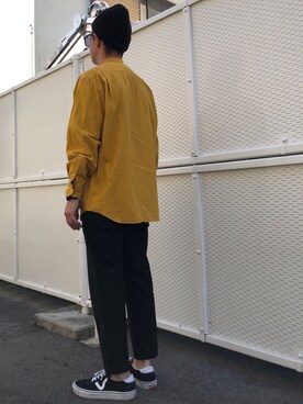 「アイテム（スラックス）」を使った、🇧🇷TIAGO🇯🇵さん（メンズ・165cm・30代）の春コーディネート