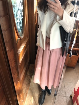 「PATTERN・fiona （パターンフィオナ）のアイテム（トップス）」を使った、もぐもぐさん（レディース・170cm）の冬コーディネート