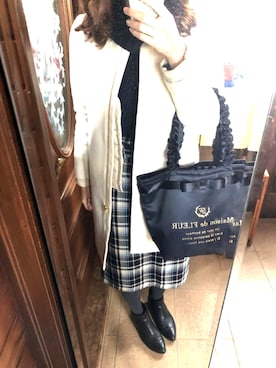 「メゾンドフルール」｜「アイテム（ジャケット/アウター）」を使った、もぐもぐさん（レディース・170cm）の春コーディネート