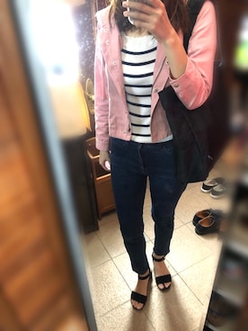 「tocco closet（トッコ　クローゼット）のアイテム（マウンテンパーカー）」を使った、もぐもぐさん（レディース・170cm）の秋コーディネート