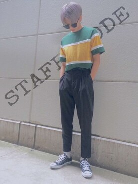 「韓国好きな人と繋がりたい」｜馬さん（メンズ・171cm）の春コーディネート