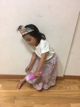 「アイテム（スカート）」を使った、しおみさん（キッズ・100cm）の秋コーディネート