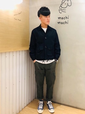 「MADNESSのアイテム（ジャケット/アウター）」を使った、Ericさん（メンズ・175cm）の冬コーディネート