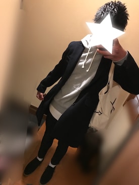 「RAGEBLUE（レイジブルー）のアイテム（その他トップス）」を使った、ツボンさん（メンズ・174cm）の冬コーディネート