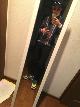 「BLACK SCALE（ブラックスケール）のアイテム（帽子）」を使った、ZI@COさん（メンズ・170cm）の冬コーディネート