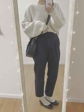 m o m o k aさん（レディース・156cm）の冬コーディネート