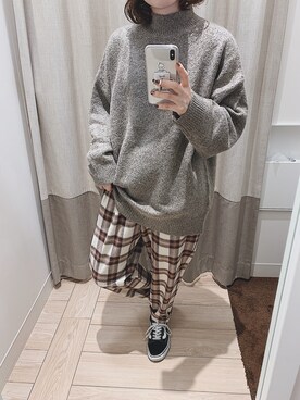 m o m o k aさん（レディース・156cm）の冬コーディネート