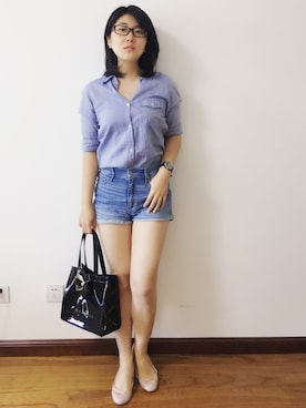 「Ted Baker（テッドベーカー）のアイテム（バッグ）」を使った、Candiceさん（レディース・160cm）の春コーディネート